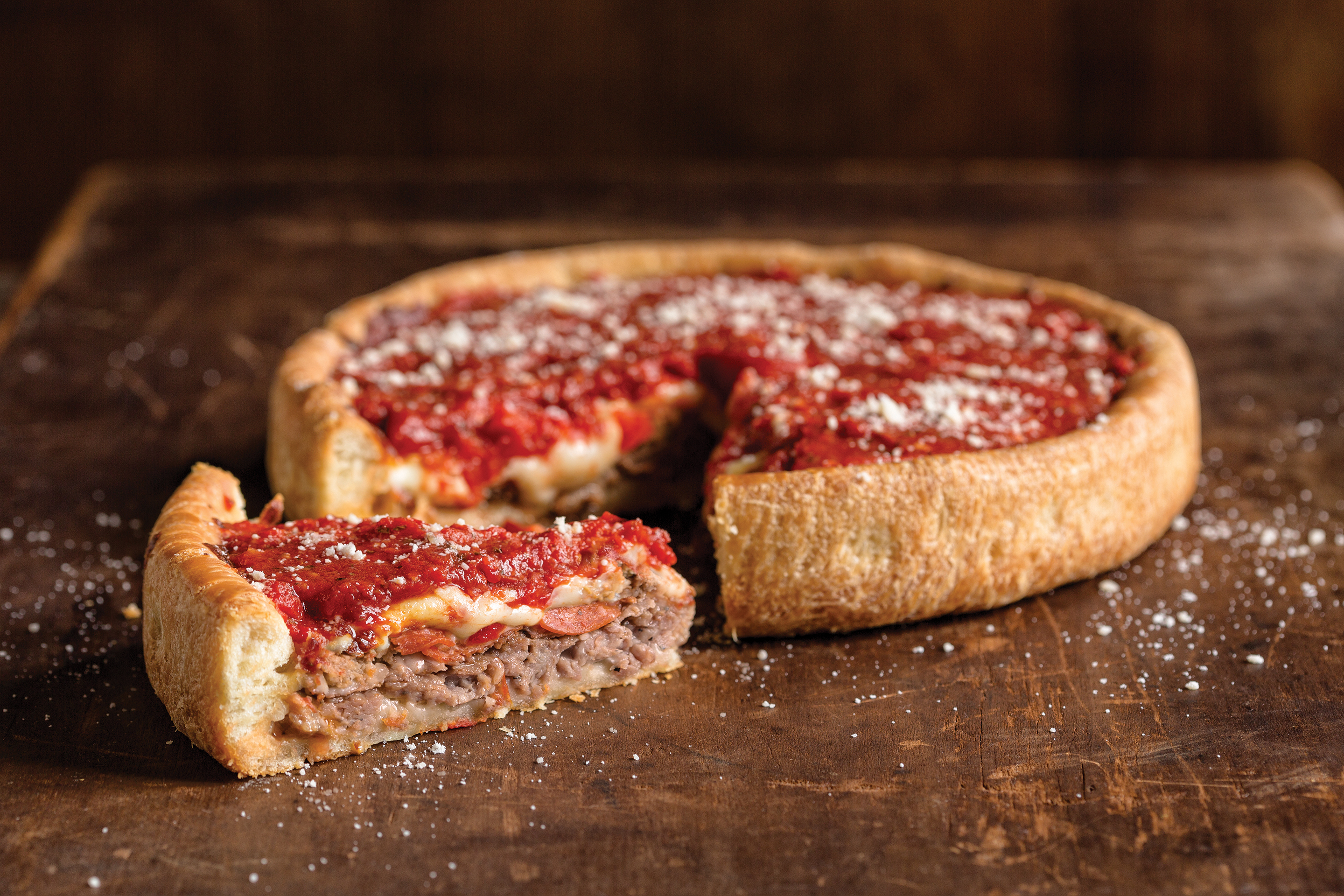 Order Chicago Meat Market Deep Dish Pizza food online from Uno Chicago Grill store, Baltimore on bringmethat.com