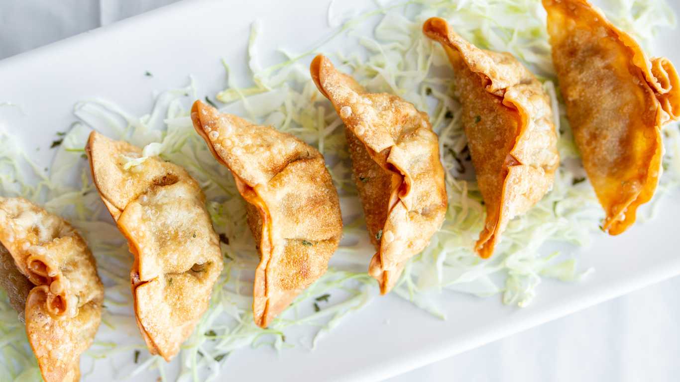 Order Gyoza (6) food online from Poke2 Grill store, Downey on bringmethat.com