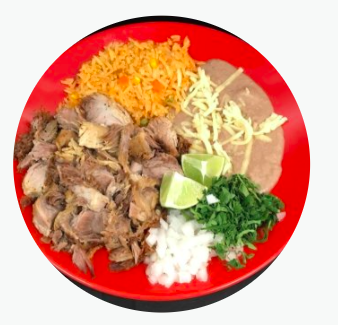 Order Carnitas Plate food online from Taqueria Gonzalez store, Middleton on bringmethat.com
