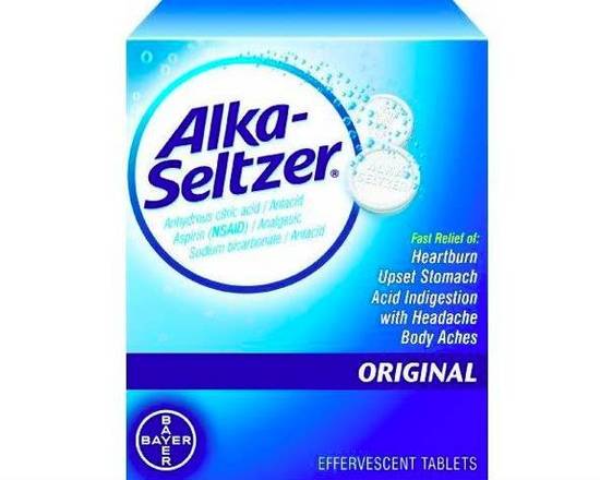 Order Alka-Seltzer Original 12 ct food online from McLean Ave Pharmacy store, Yonkers on bringmethat.com