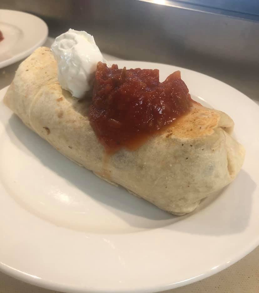 Order Loaded Breakfast Burrito food online from The Gateway Diner store, Wickliffe on bringmethat.com