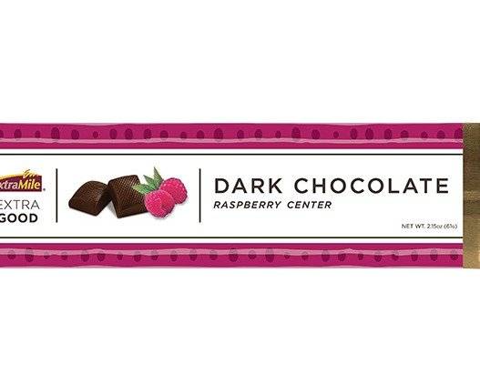 Order ExtraMile Dark Chocolate Raspberry Candy Bar 2.15oz food online from Extra Mile 2040 store, Cerritos on bringmethat.com