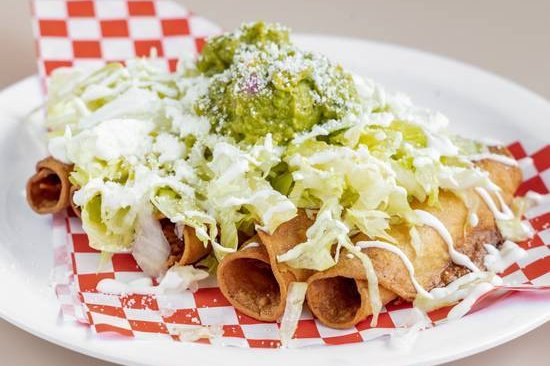 Order Flautas food online from Tacos El Goloso store, Hermosa Beach on bringmethat.com