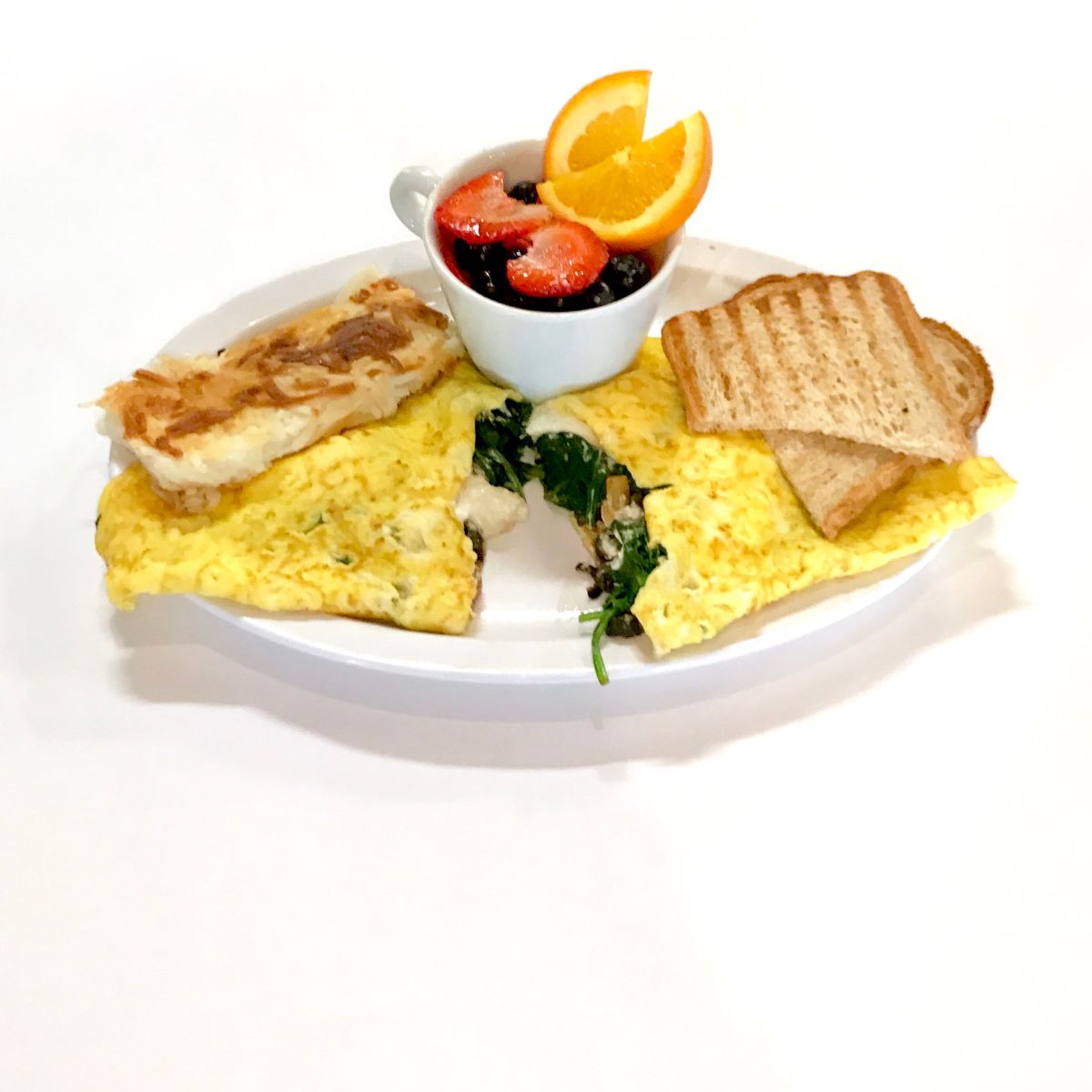 Order Greek Omelette food online from Crave Cafe store, Pasadena on bringmethat.com