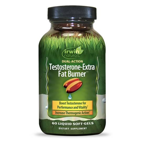 Order Irwin Naturals Softgels Testosterone-Extra Fat Burner (60 ct) food online from Rite Aid store, Palm Desert on bringmethat.com