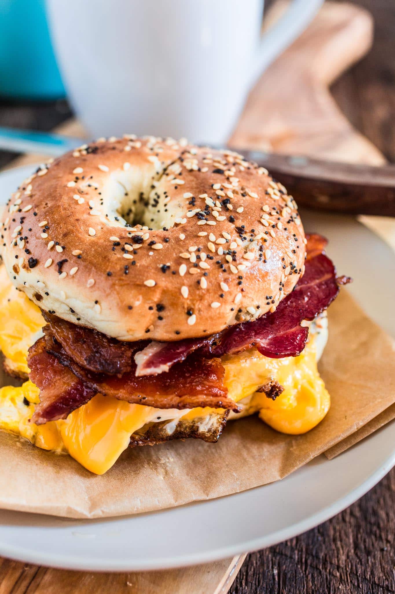 Order Bacon Eggs and Cheese on Bagel food online from Coney Island Bagels store, Brooklyn on bringmethat.com