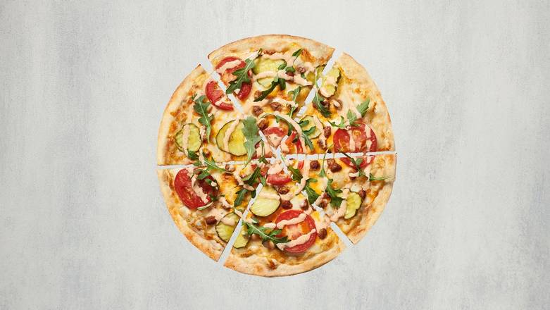 Order Cheesy Backyard-Burger Pizza - NEW! food online from Mod Pizza store, Scottsdale on bringmethat.com