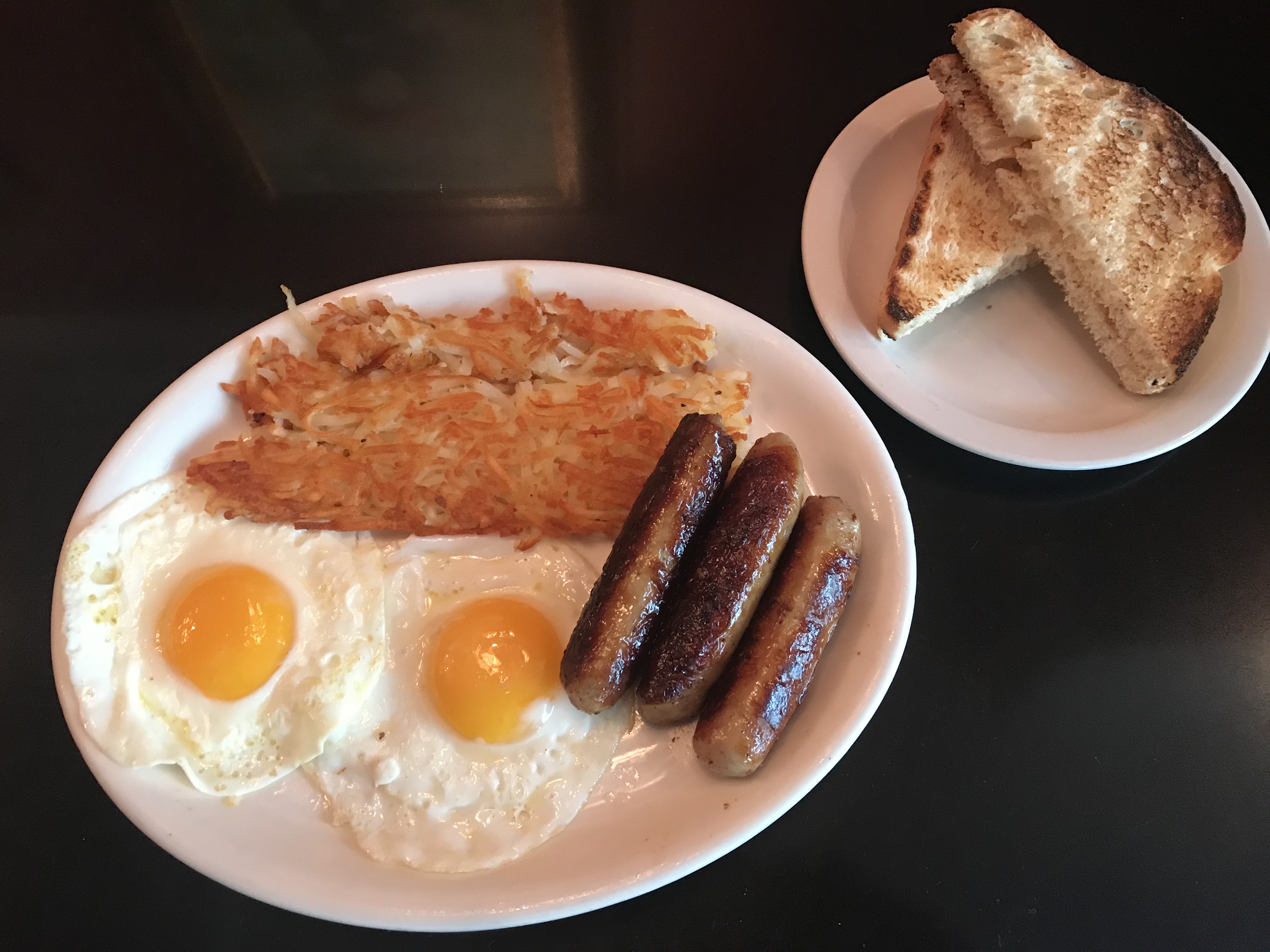 Order Sausage & 2 Eggs food online from Russell's Burgers store, Pasadena on bringmethat.com