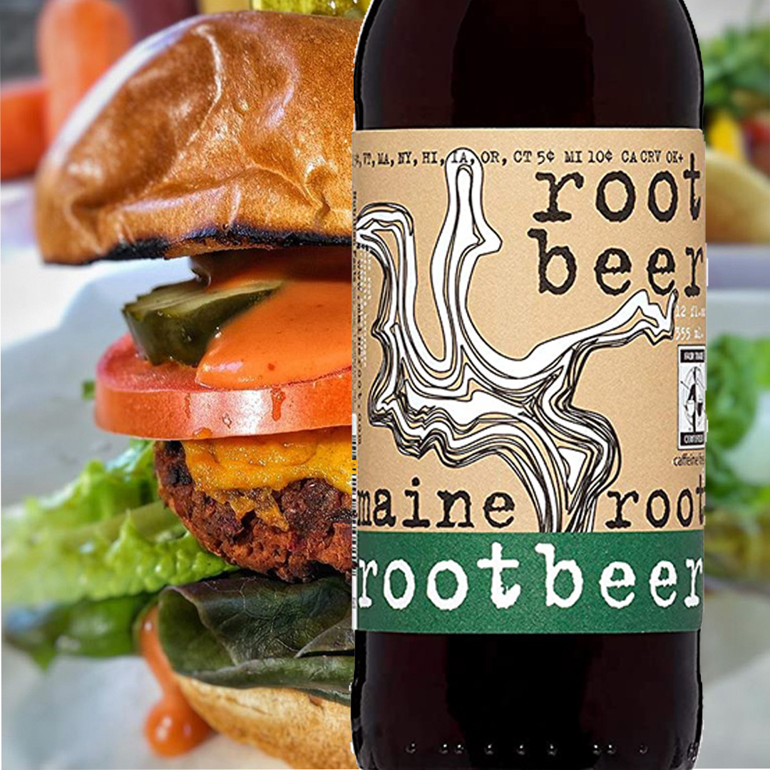 Order Root Beer - Maine Root Bottled Soda food online from Bubbie Plant Burgers store, Washington on bringmethat.com