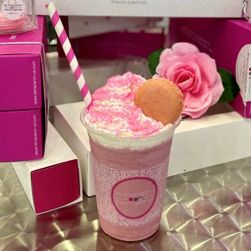 Order Rose Lychée Shake food online from Le Macaron French Pastries store, Huntsville on bringmethat.com