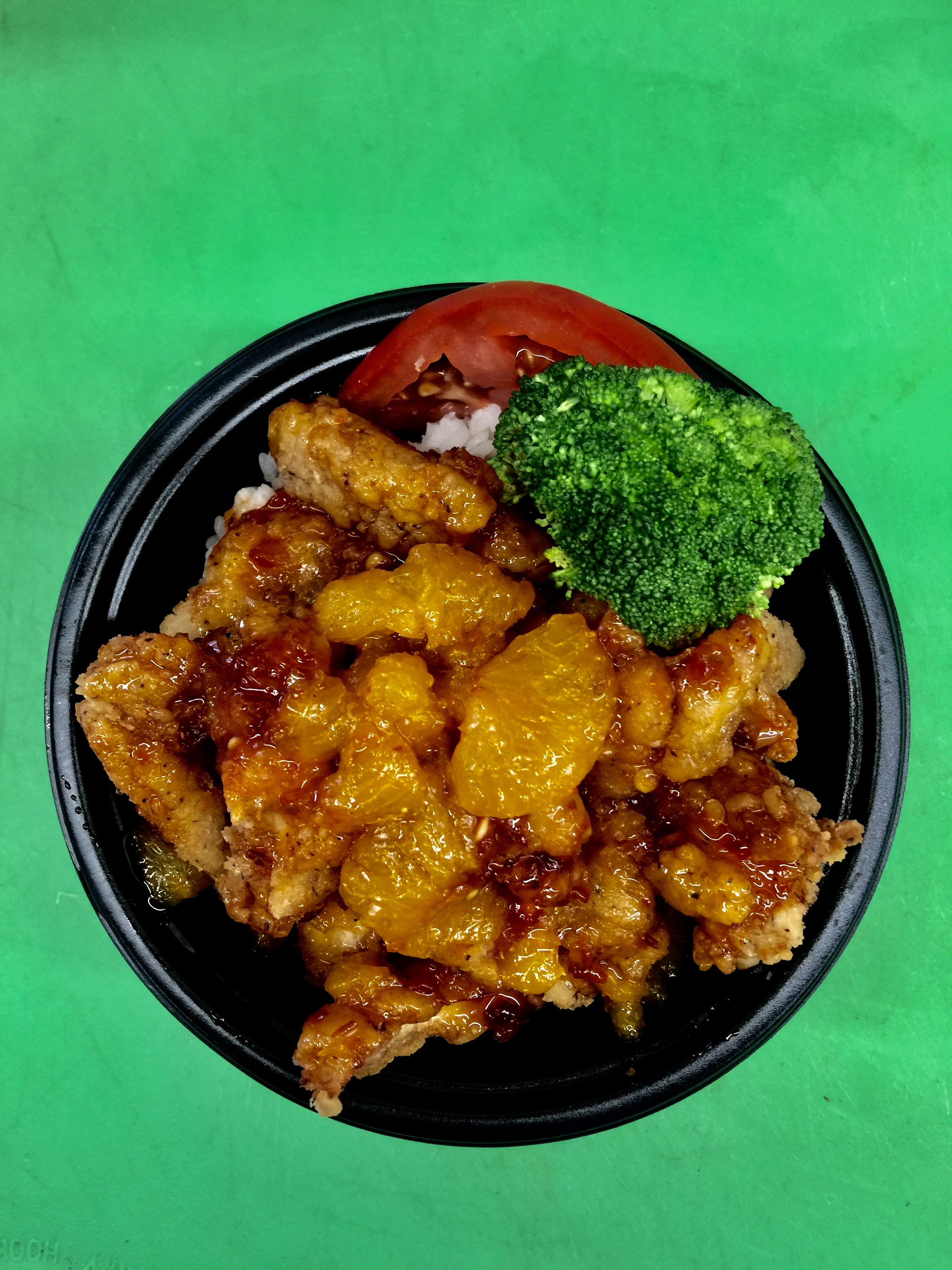 Order 60. Spicy Orange Chicken Bowl food online from Blue Ocean Seafood & Steak store, Honolulu on bringmethat.com