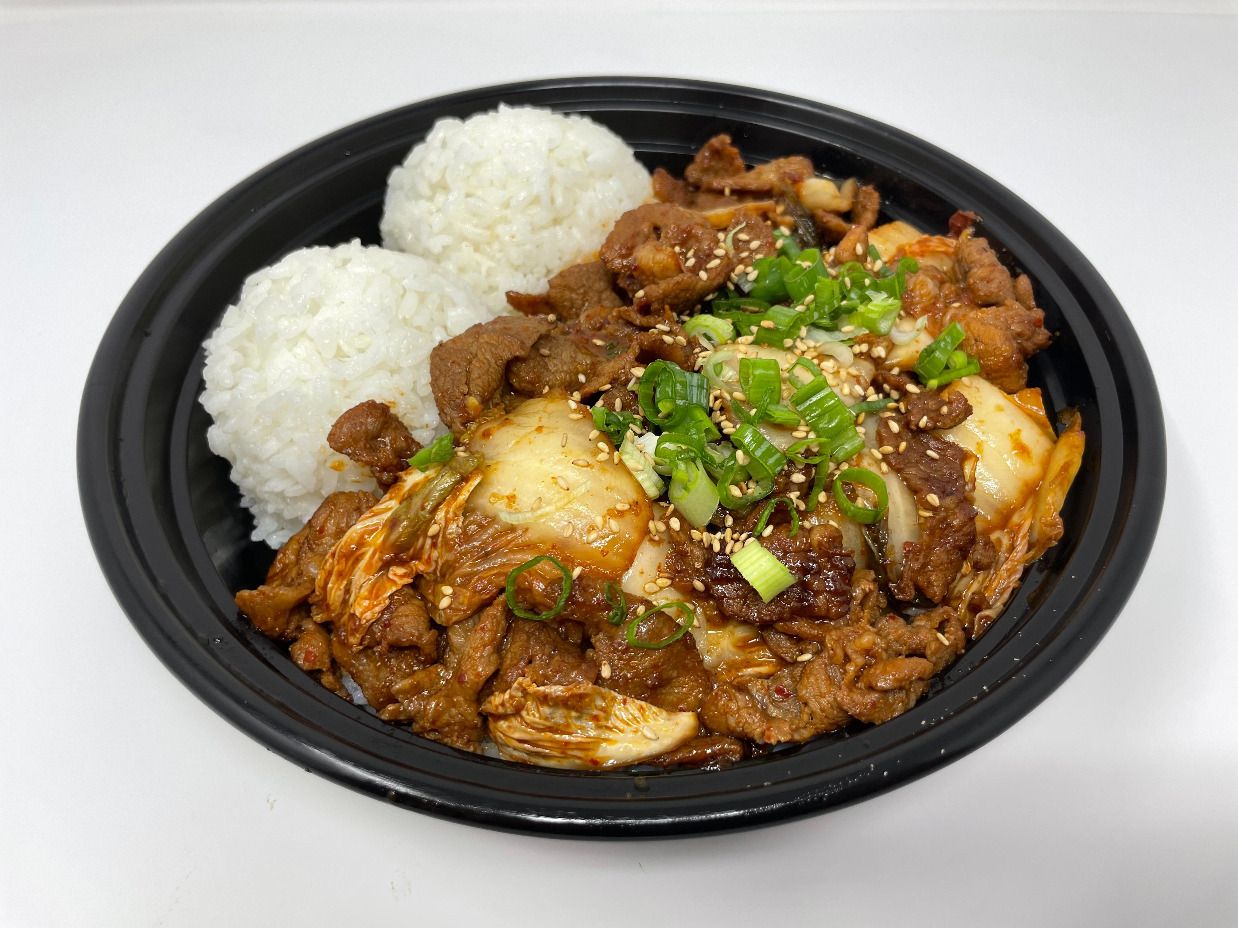 Order Kimchi & Pork Rice food online from Kokiyo Teriyaki Express store, Beaverton on bringmethat.com