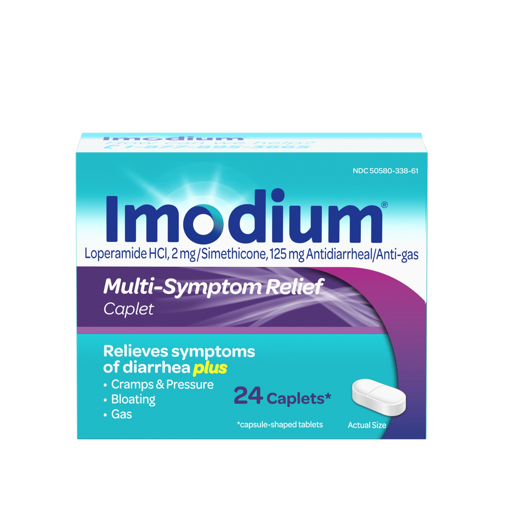 Order Imodium Multi-Symptom Relief Anti-Diarrheal Medicine Caplets - 24 ct food online from Rite Aid store, ELMIRA on bringmethat.com