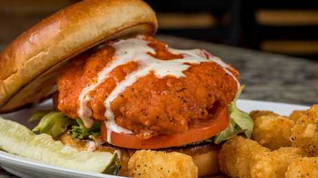 Order Buffalo Chicken Sandwich food online from Brewingz Restaurant And Bar store, Manvel on bringmethat.com