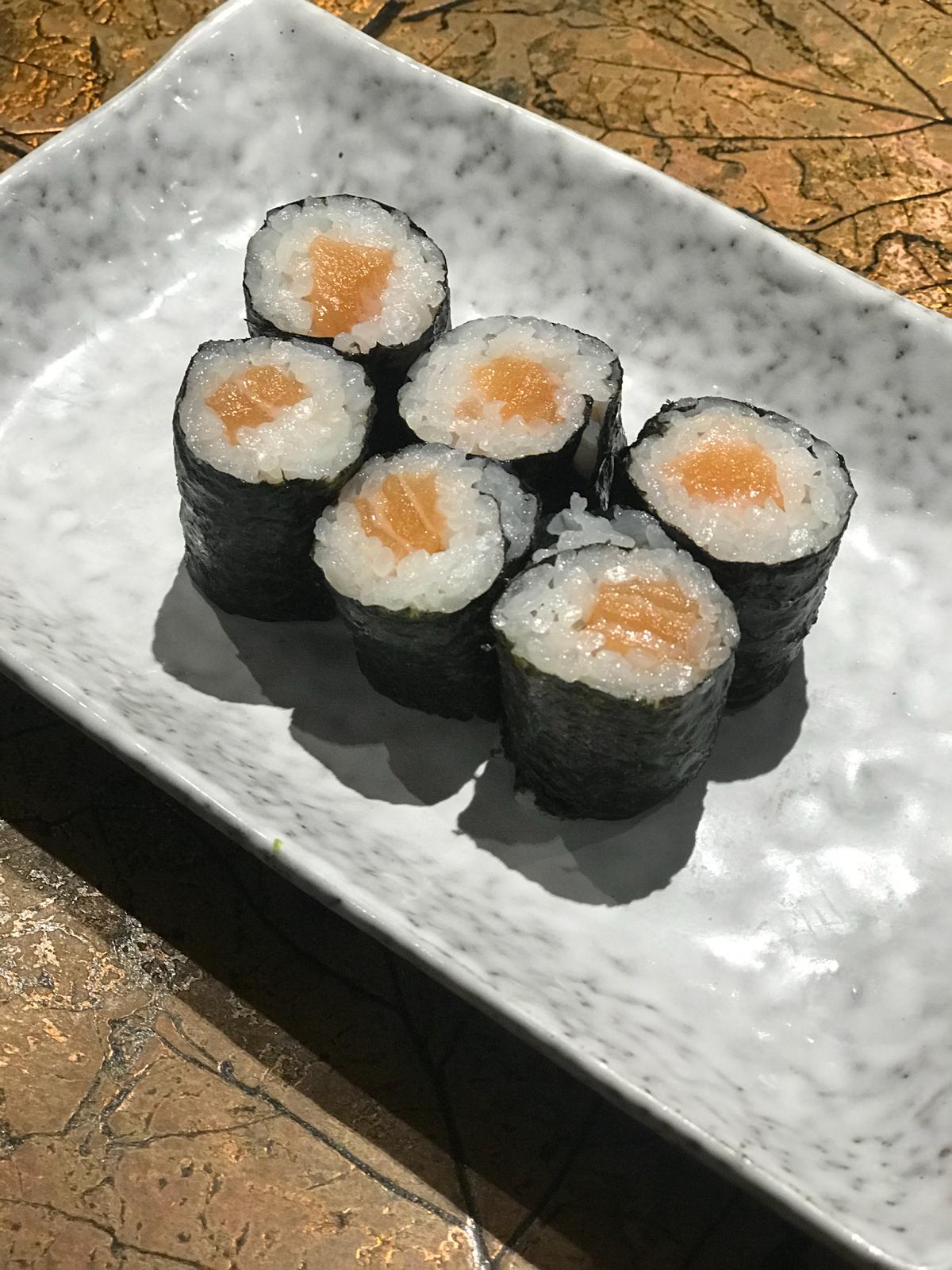 Order Sake Maki food online from Blue Fin Sushi store, San Francisco on bringmethat.com