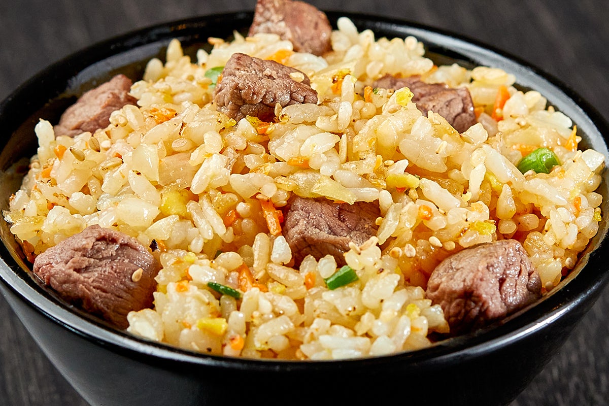Order "RA"CKIN' FRIED STEAK RICE (Serves 1) food online from Ra Sushi store, Chino Hills on bringmethat.com