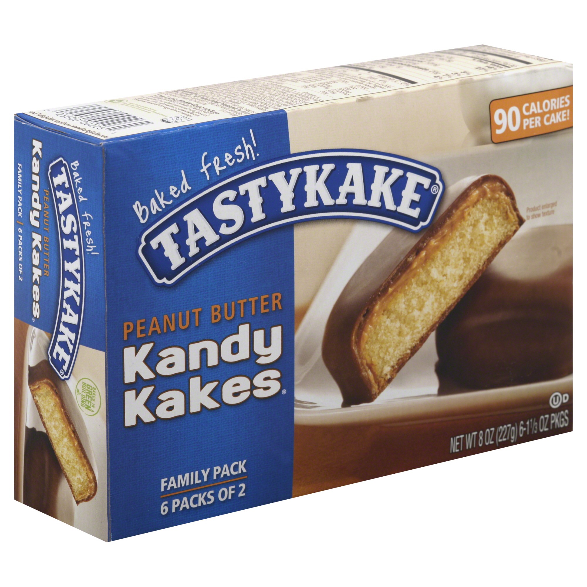 Order Tastykake Kandy Kakes, Peanut Butter, Family Pack - 1.33 oz, 6 ct food online from Rite Aid store, PAULSBORO on bringmethat.com