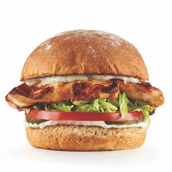Order Grilled Chicken Sandwich food online from Burger Lounge store, Campbell on bringmethat.com