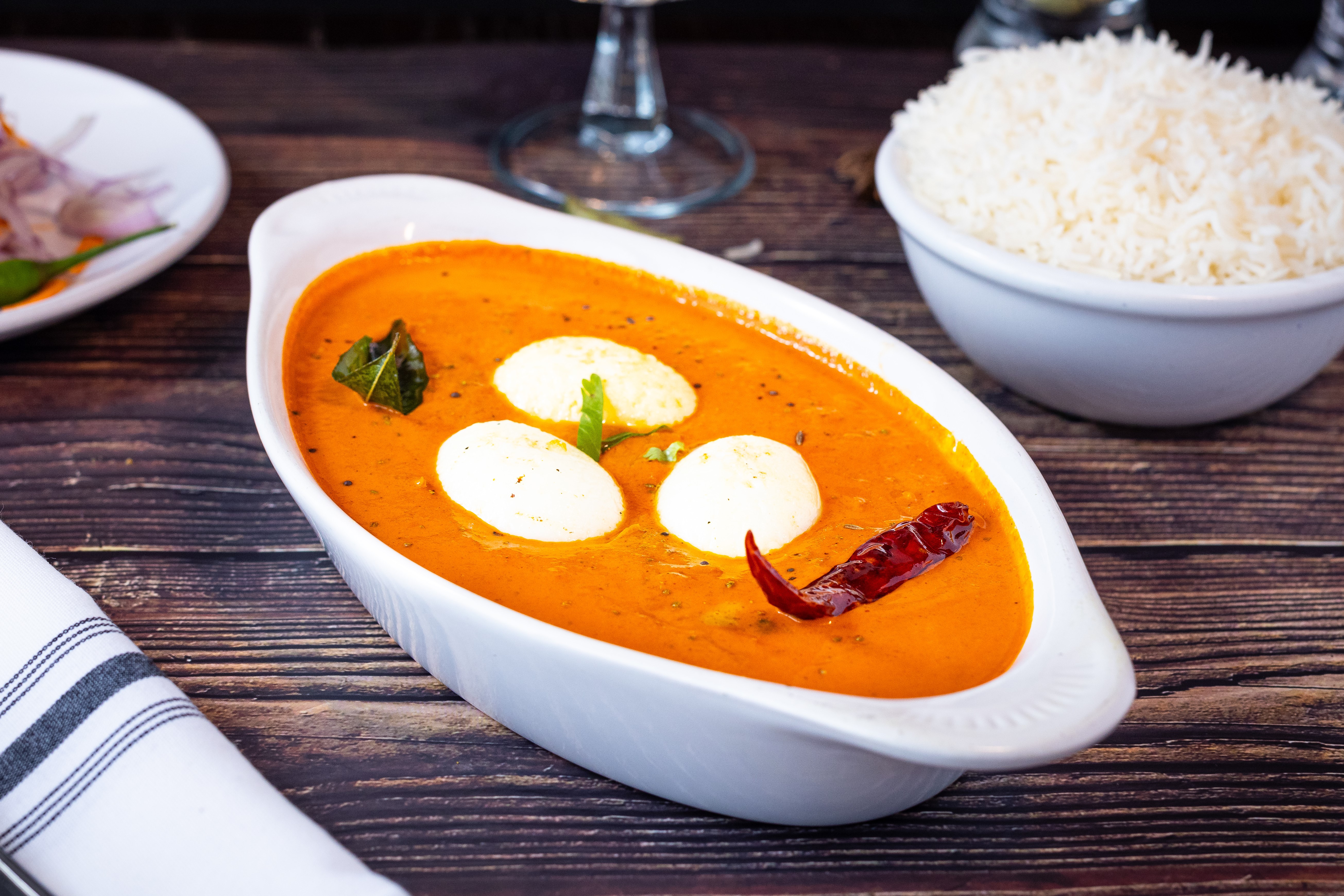 Order  Egg Curry  food online from Amaravati Indian Cuisine store, Brentwood on bringmethat.com