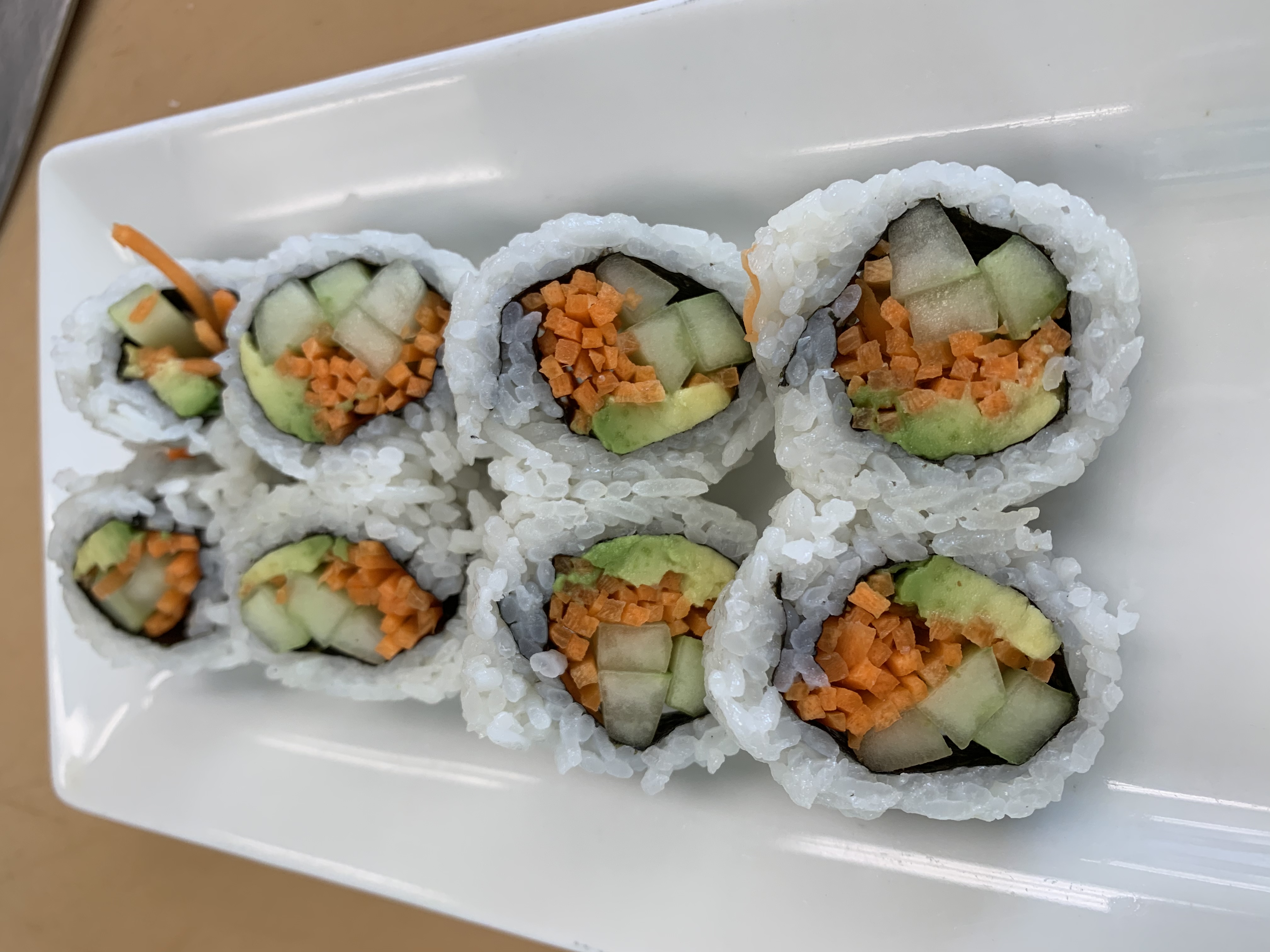 Order 10Piece Vegetable Roll food online from Jazz Sushi Bar store, New Orleans on bringmethat.com