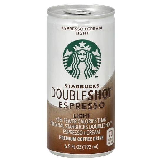 Order Starbucks Doubleshot Espresso Drinks Cream Light Can (6.5 oz) food online from Rite Aid store, PITTSBURGH on bringmethat.com