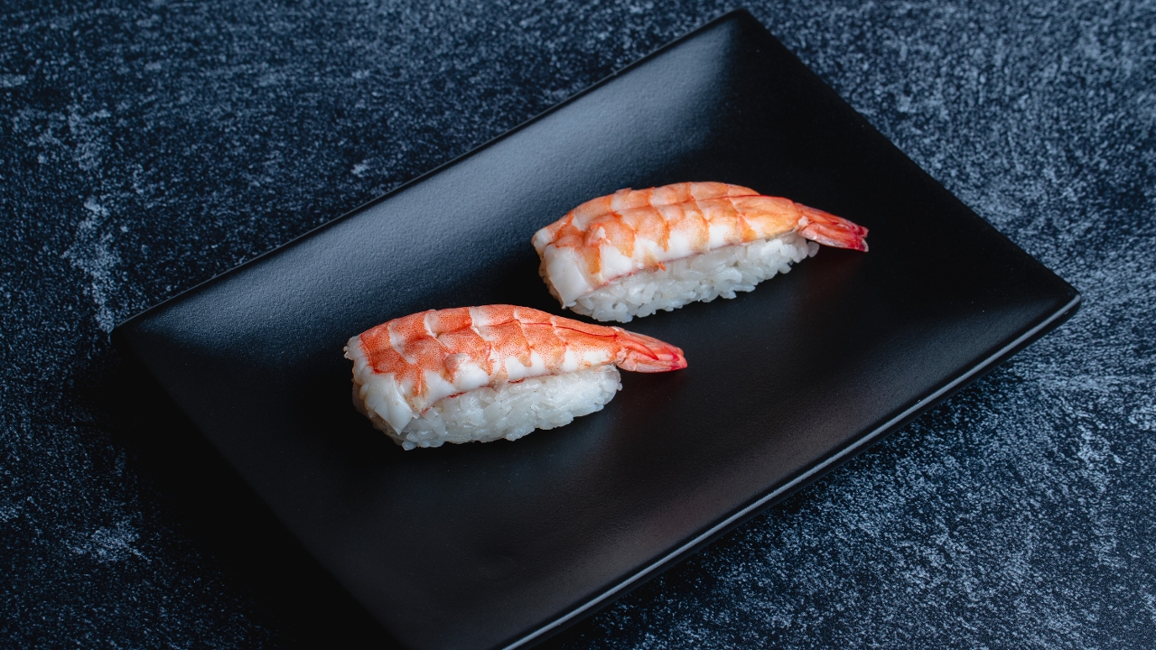 Order Shrimp Sushi food online from Bento & Noodles store, Chula Vista on bringmethat.com