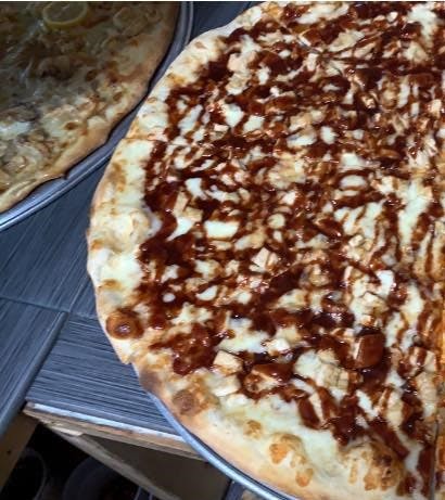 Order BBQ Chicken Pizza - Personal (8 Slices) food online from 4 Brothers Pizzeria & Restaurant store, Greenwood Lake on bringmethat.com