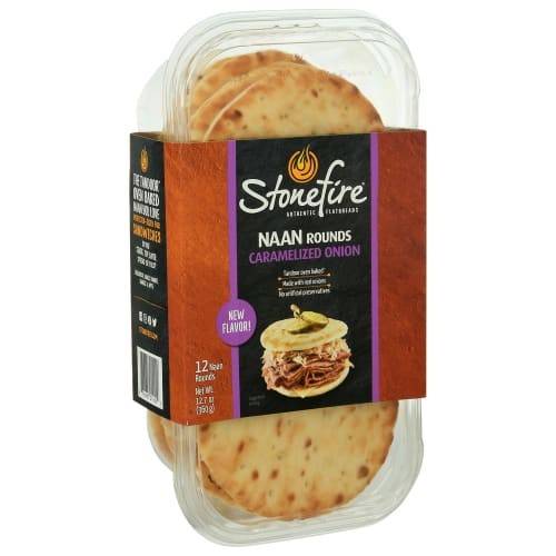 Order Stonefire · Caramelized Onion Naan Rounds (12 naan rounds) food online from Safeway store, Rehoboth Beach on bringmethat.com