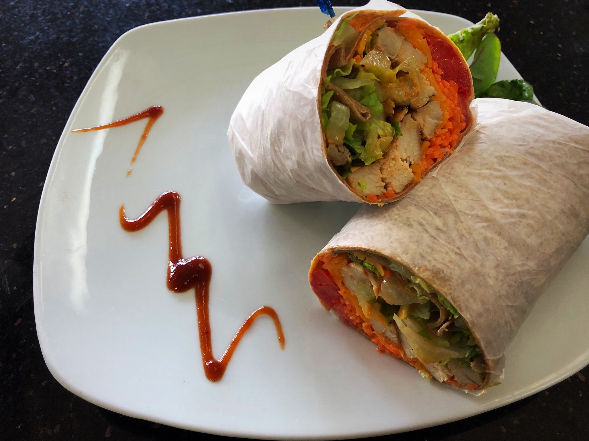 Order Buffalo Chicken Wrap food online from Healthy Garden & Gourmet Pizza store, Collingswood on bringmethat.com