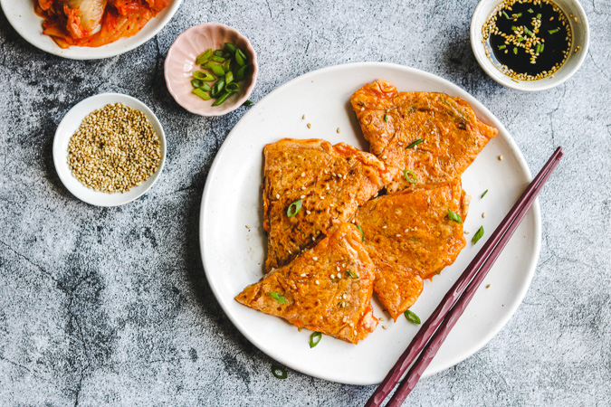 Order Kimchi Pancake food online from T-Toust store, Berkeley on bringmethat.com