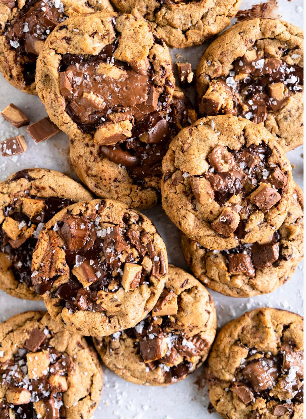 Order LARGE Chocolate Chip Cookies with Peanut Butter Cup food online from Made In Havana store, Los Angeles on bringmethat.com