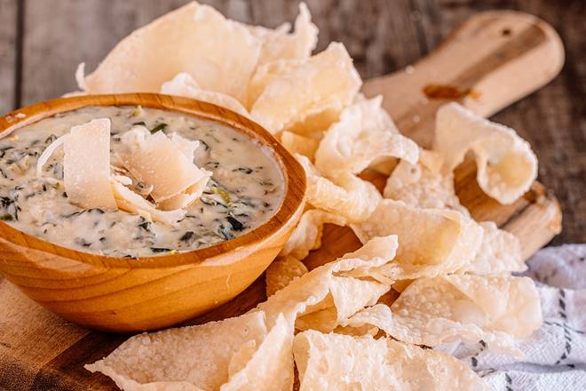 Order SPINACH ARTICHOKE DIP food online from Old Chicago 76 store, Chattanooga on bringmethat.com