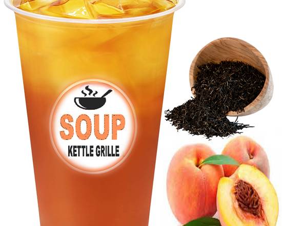 Order Iced Peach Black Tea  food online from Soup Kettle Grille store, Meridian on bringmethat.com