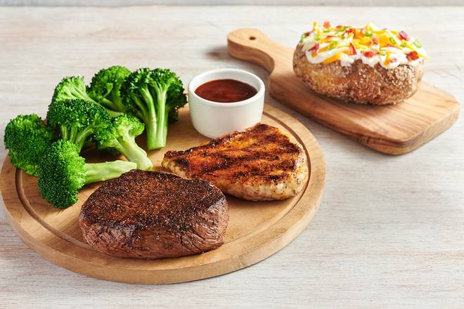 Order Sirloin* & Grilled Chicken food online from Outback Steakhouse store, Oceanside on bringmethat.com