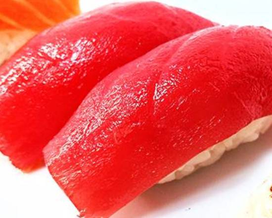 Order Tuna Sushi Nikiri (2 pcs) food online from Blue Fish Sushi & Teriyaki store, Huntington Park on bringmethat.com