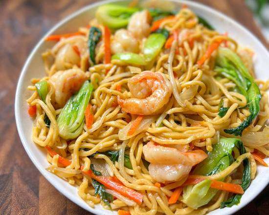 Order Seafood with Egg Noodle Chow Mein food online from Noodle House Asia store, Las Vegas on bringmethat.com