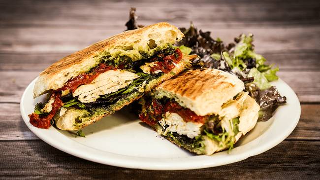 Order Mediterranean Panini food online from Coupa Cafe store, Palo Alto on bringmethat.com