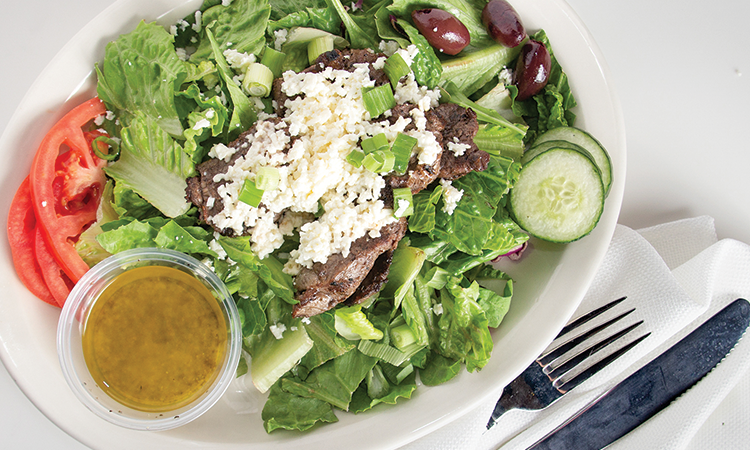 Order Lamb Salad food online from Aladdin's Eatery store, Youngstown on bringmethat.com