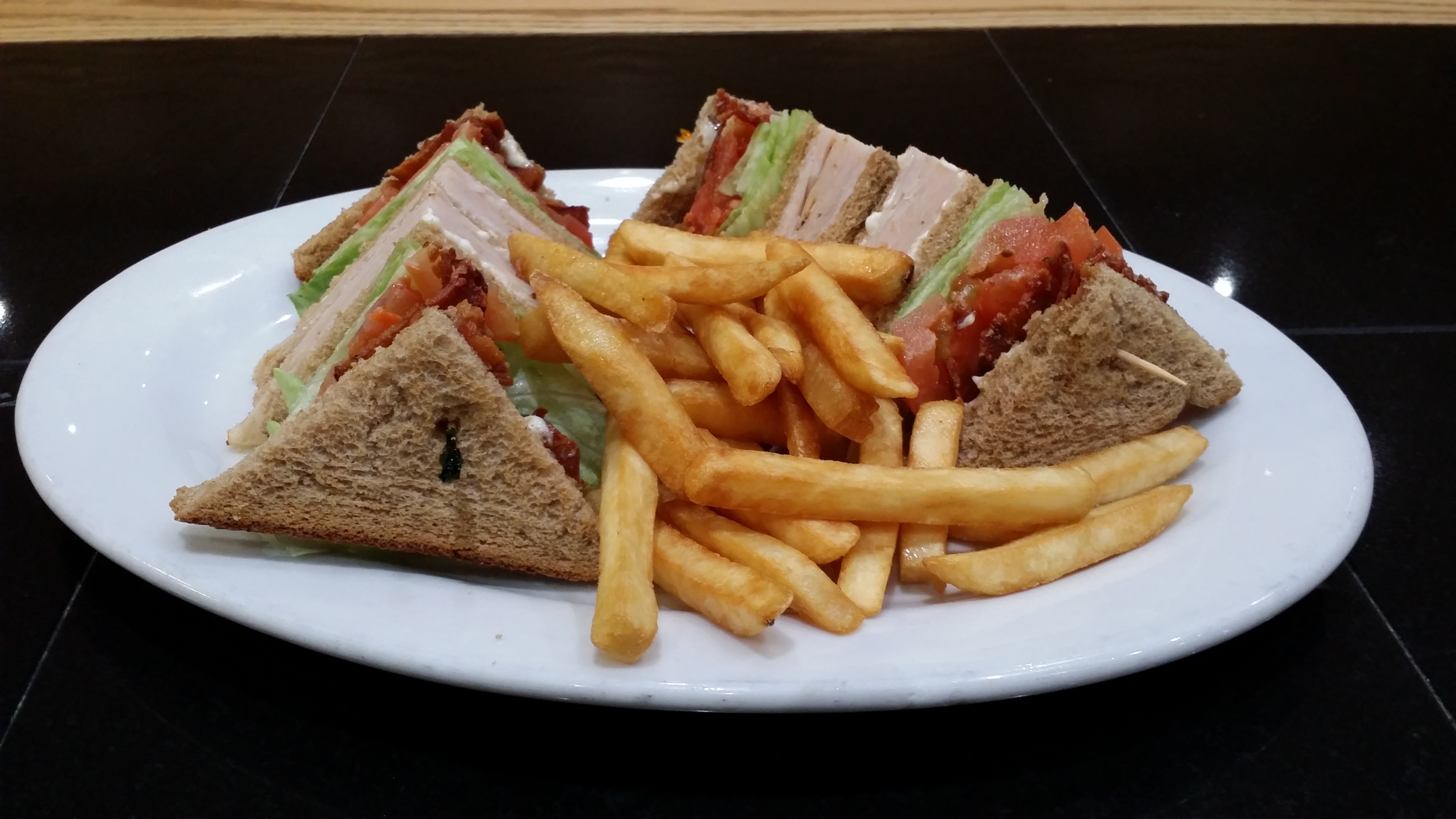 Order Turkey Club Sandwich  food online from Pasta On Time store, Levittown on bringmethat.com