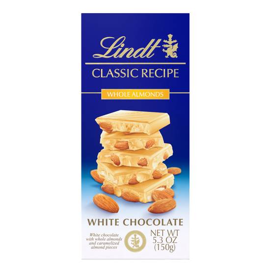 Order Lindt CLASSIC RECIPE Whole Almond White Chocolate Bar, 5.3 OZ food online from Cvs store, SANTA PAULA on bringmethat.com