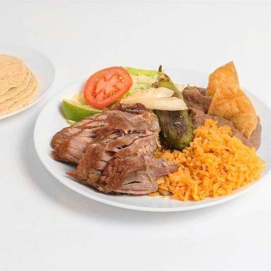 Order Plate with Your Choice of Meat food online from Cardenas Markets store, El Centro on bringmethat.com
