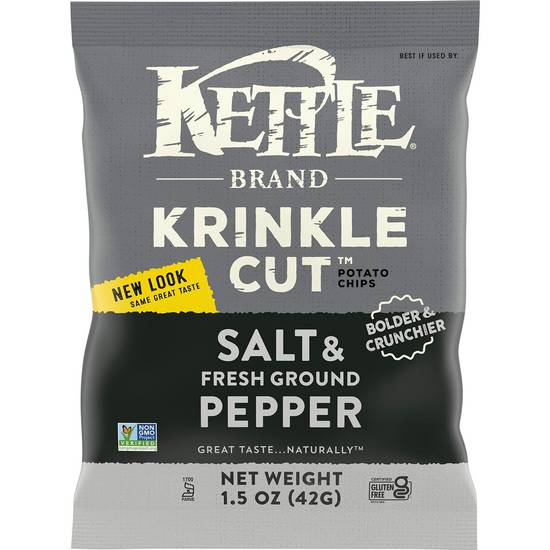 Order Kettle Chips Salt & Fresh Ground Pepper Small Bag food online from IV Deli Mart store, Goleta on bringmethat.com
