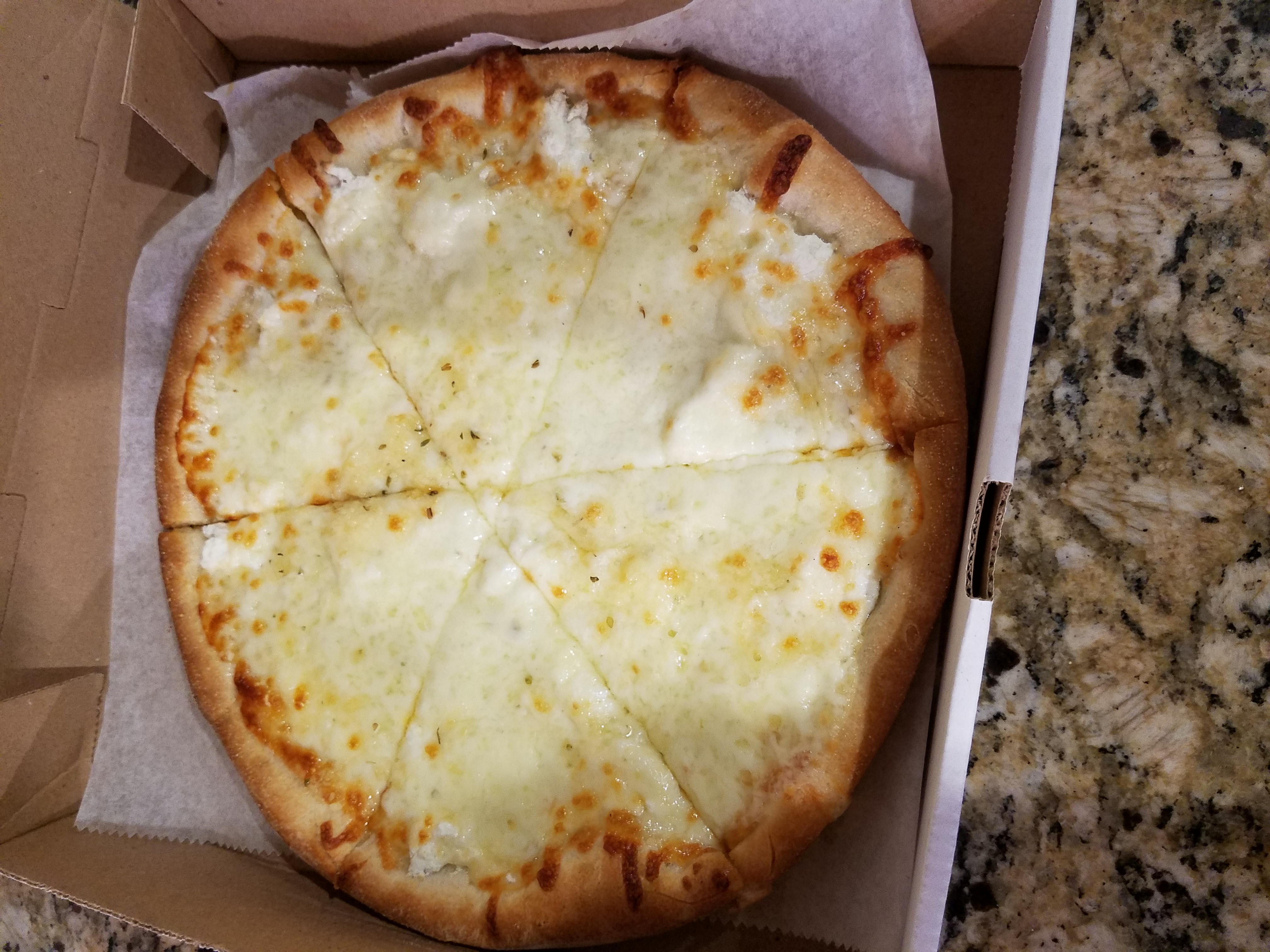 Order White Pizza food online from Our Place Pizza & Catering store, Edison on bringmethat.com