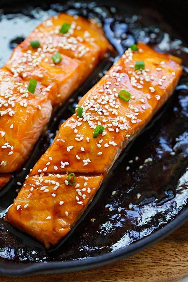 Order J3. Salmon Teriyaki food online from Ohya Sushi, Korean Kitchen & Bar store, Glendale on bringmethat.com