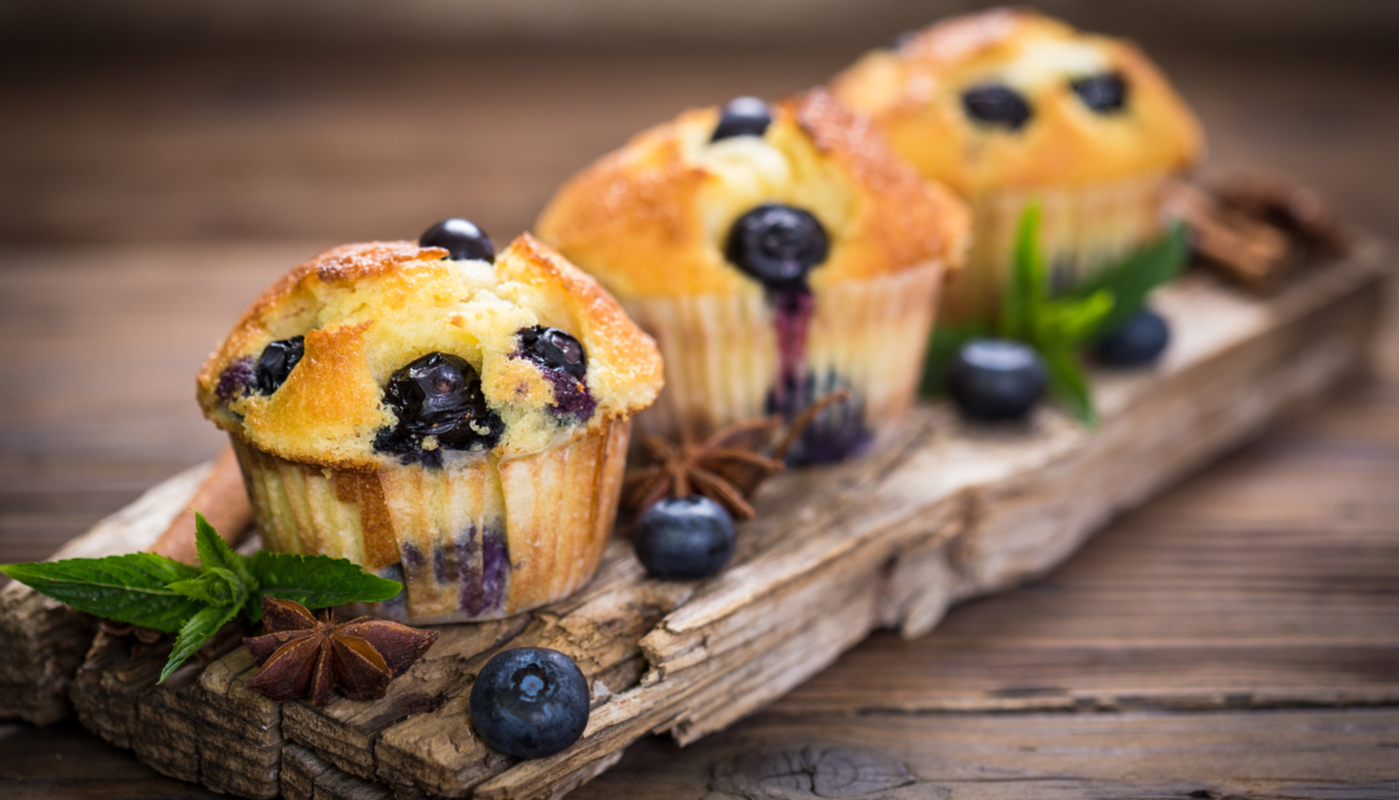 Order Blueberry Muffin food online from Summer Rain Cafe store, San Francisco on bringmethat.com