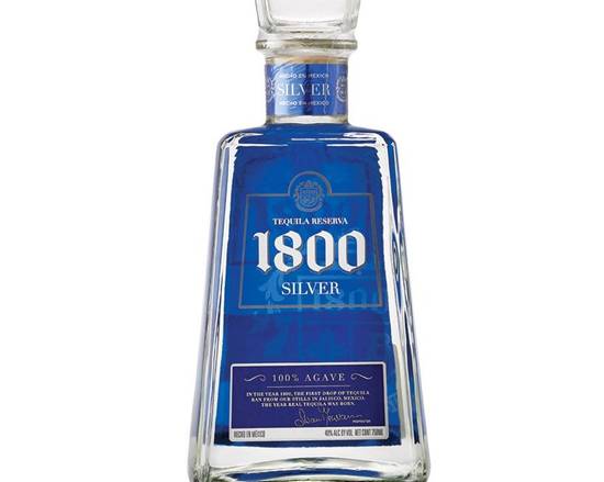 Order 1800 Silver, 200mL bottle (40% ABV)  food online from Moby Liquor store, Los Angeles on bringmethat.com