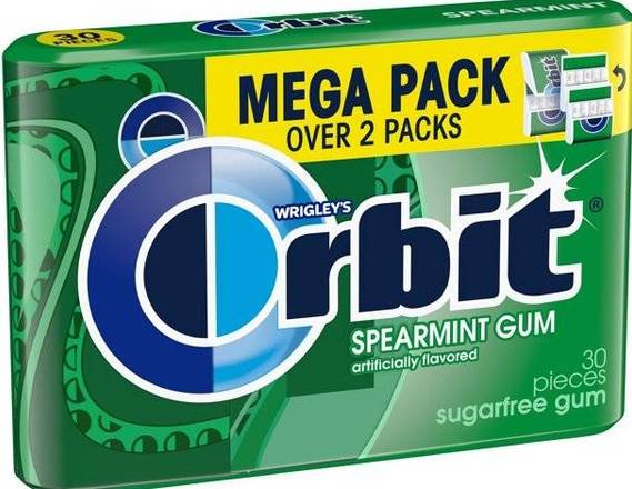 Order Orbit Spearmint Gum Mega Pack 30 Pcs  food online from Starway Liquor store, Bell Gardens on bringmethat.com