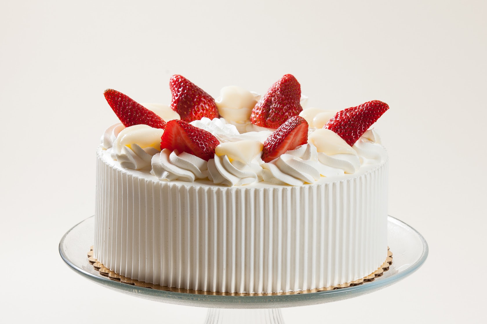 Order 6" Strawberry Whipped Cream food online from Lutz Cafe & Pastry Shop store, CHICAGO on bringmethat.com