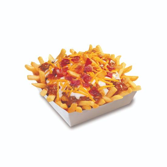 Order Bacon Ranch Chili Cheese Fries food online from Wienerschnitzel store, Tucson on bringmethat.com