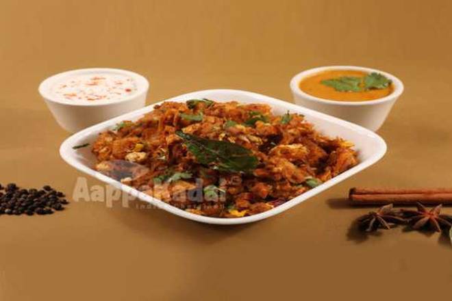 Order CHICKEN KOTHU PARATHA food online from Aappakadai store, Pleasanton on bringmethat.com